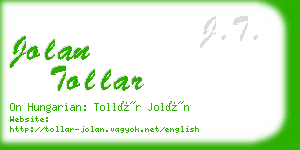 jolan tollar business card